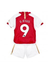 Fotbalové Dres Arsenal Gabriel Jesus #9 Dětské Domácí Oblečení 2023-24 Krátký Rukáv (+ trenýrky)